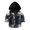 Navy, variant on Elainilye Fashion Kids Toddler Jacket Flannel Shirt Plaid Long Sleeve Shacket Baby Boys Girls Fall Shirt Coat Outerwear,Black