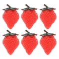 thumbnail image 1 of HLONK 6Pcs Fridge Fruit Magnets Refrigerator Strawberry Magnets Home Decor Ornament, 1 of 4