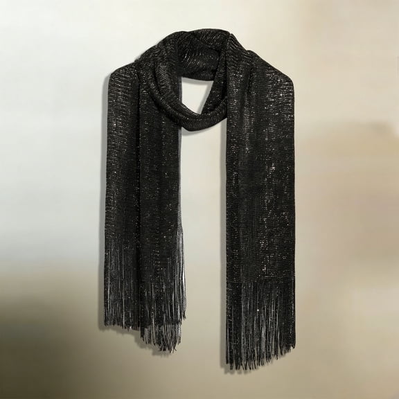 Haivin Soft Knitted Pashmina Shawl Wrap for Women Evening Dress Wedding Party Elegant Solid Scarf Accessory