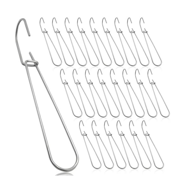 24 ganchos para colgar patrones de costura, ganchos para hacer patrones, ganchos de papel para plantillas, ganchos de almacenamiento de papel de metal