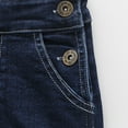 thumbnail image 6 of KIDSCOOL SPACE Baby Little Boys Girls Denim Overalls,Cute Jean Workwear,Deep Blue,18-24 Months, 6 of 7