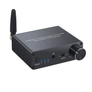 192K Bluetooth-compatible DAC converter with headphone amp digital to analog converter 3.5mm audio adapter support AAC homeaudio