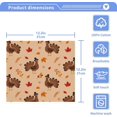 thumbnail image 5 of SKYSONIC Thanksgiving Turkey Cotton Washcloths Set of 4, Highly Absorbent Soft Fingertip Towel for Bathroom, Gym, Hotel and Spa, 12 x 12 Inch, 5 of 7