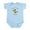 Sky Blue, variant on CafePress - Daddy's Little Monkey Infant Bodysuit - Baby Light Bodysuit, Size Newborn - 24 Months