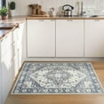 thumbnail image 2 of Noahas Vintage 2x3 Washable Rug for Entryway, Non Slip Small Indoor Front Door Rug, Soft Low Pile Rugs for Entrance Kitchen Bedroom Bathroom, Beige, 2 of 7