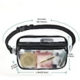 thumbnail image 2 of LMTODLFG Clear Belt Bag Clear Fanny Pack Stadium Approved for Women Men with Adjustable Strap Clear Crossbody Bag Waist Bag for Concerts Sports Travelling Hiking Running, 2 of 6