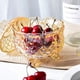 thumbnail image 3 of Caja de dulces de cristal en relieve real con tapa Caja de joyería con patas Tarro de dulces Tarro de galletas Tarros de buffet de dulces de boda Tarro de almacenamiento de cocina (arco iris), 3 of 6