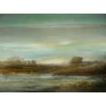 thumbnail image 2 of Corbin, Kelly 14x12 White Modern Wood Framed Museum Art Print Titled - Mist on the Pond, 2 of 4