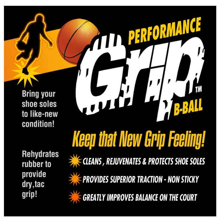 Performance Grip Basketball - 2 Pack (spray to clean and rejuvenate rubber  shoe soles) 