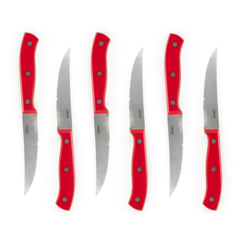 Maarten Kitchen Knives Set - 4 Piece Stainless Steel Chef Knife Set with  Sheath - Boxed Knife Sets Gifts for Family (Red)
