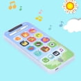thumbnail image 1 of Teléfono móvil musical para bebés, teléfono móvil de plástico para niños, teléfono móvil táctil para niños, uso cómodo, 1 of 13