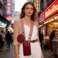 thumbnail image 4 of Cell Phone Bag PU Leather Crossbody Cellphone Purse for Women and Versatile Functional Cell Phone Pouch Holder with Shoulder Strap, 4 of 6