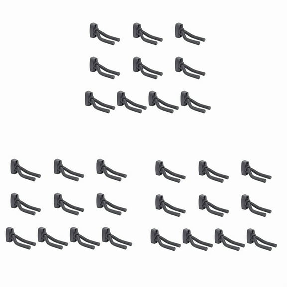 30Pcs Guitar Stand Guitar Hanger Holder Hook Rack Stand Wall Mount Home Studio Display for Guitar ,30 x Guitar Stand,Black