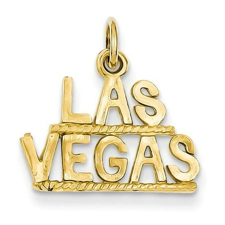 14k Yellow Gold Las Vegas Pendant