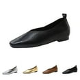 thumbnail image 6 of AUDeals Women's Dress Shoes, Faux Leather Loafers with Pointed Toe and Low Wedge Comfort for Work and Formal Wear, 6 of 7