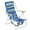 Blue & Green Stripes, variant on GZXS 2 Pack Backpack Beach Chairs, Lay Flat Folding chair, 4-position Adjustable Reclining Chair, Lawn Chair with Cup Holder & Headrest, 330 Lbs Capacity, Blue