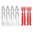 thumbnail image 3 of LPSSTORE 12PCS Seafood Tools Crab Crackers Nut Cracker Forks Set Opener Shellfish Lobster, 3 of 6
