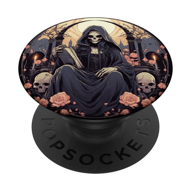 PopSockets, adhesivo PopGrip, amante de los libros, ratón de biblioteca gótico