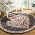 thumbnail image 2 of SAFAVIEH Monaco Trochez Traditional Area Rug, Black/Blue, 6'7" x 9'2", 2 of 9
