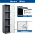 thumbnail image 2 of STANI Metal Locker Steel Storage Cabinet with 4 Doors for Office School Gym Metal Storage Locker Cabinets for Employees Students Steel Locker, 2 of 8
