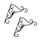 thumbnail image 2 of Yuarrent 2 piezas de soportes de cesta colgante de Metal para interior y exterior, colgador de flores para plantas de jardín, gancho de Jardín y Patio Bladeren, 2 of 6