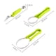 thumbnail image 4 of Juego de cucharas de melón, 1 juego profesional verde 4 en 1 cuchara de melón de acero inoxidable, herramienta para tallar frutas para quitar semillas, sacar carne y separar frutas, 4 of 5