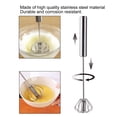 thumbnail image 4 of Egg Beater, SemiAutomatic Stainless Steel Small Egg Whisk Hand Mixer for Kitchen Use[14in], 4 of 9