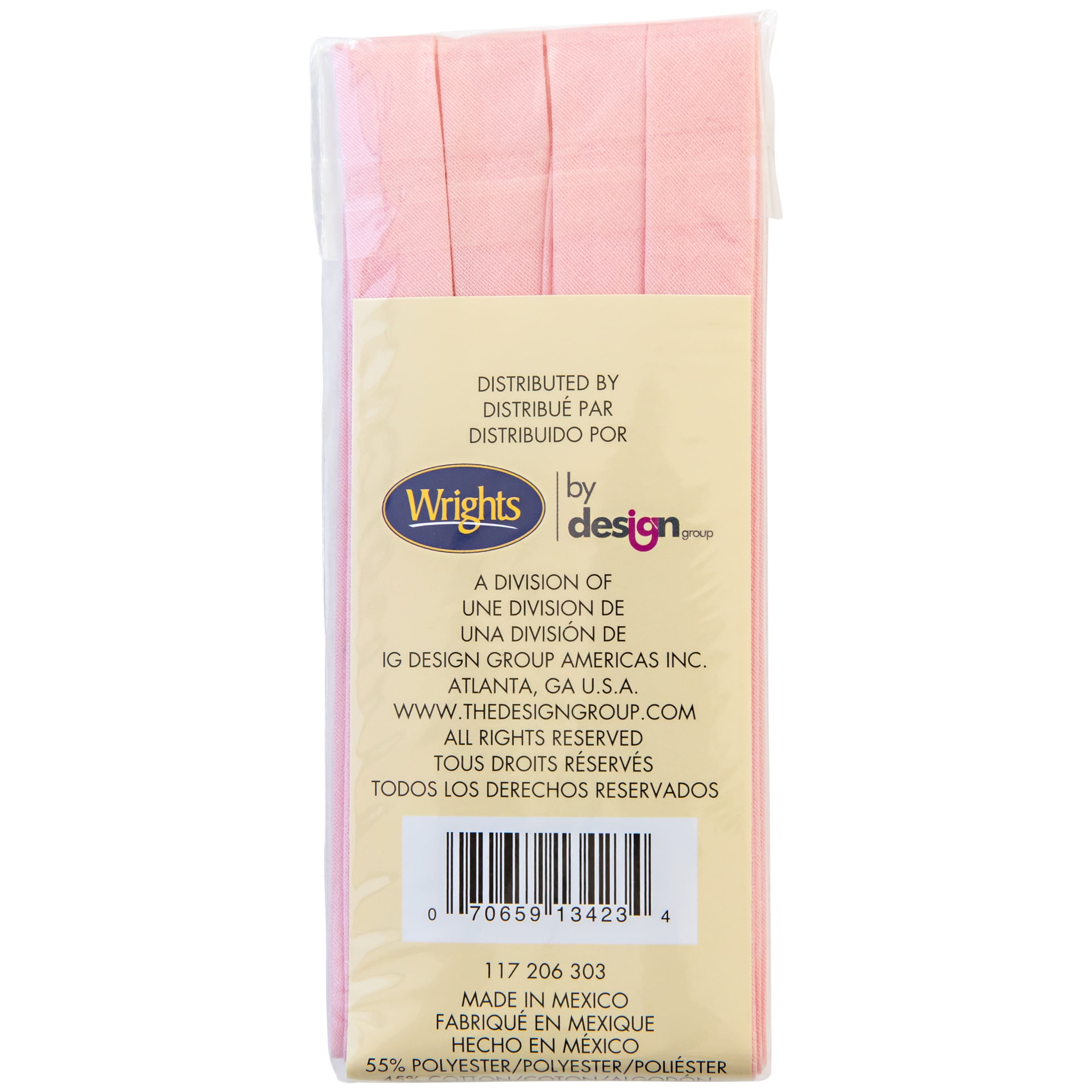 Wrights - Extra Wide Double Fold Bias Tape - 1/2 inch - Stonemountain &  Daughter Fabrics