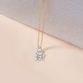 thumbnail image 3 of Lab Diamond Dangling Pendant Necklace For Women | 2 Carat IGI Certified Princess Shape | Paloma Two Stone Dangling Lab Diamond Pendant In 14K Yellow Gold | FG-VS1-VS2 Quality | Friendly Diamonds, 3 of 6