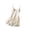 Beige, variant on Women's Lingerie Lace Sleepwear V-neck Chemise Full Slip Nightshirt Cami Sleepdress Solid Color Spaghetti Strap Nightgown for Women