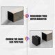 thumbnail image 4 of Square Plastic Plug Tubing Post End Cap Chair Glide 10pcs Black Plastic Square Plugs, 4 of 4