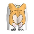 thumbnail image 2 of Haiem Prince Corgi Dog Men's Pajama Short with Soft Woven Cotton Elastic Waistband Sleep Short-Large, 2 of 9