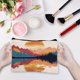 thumbnail image 5 of Bolsa de maquillaje de lona, ​​bolsa de cosméticos, bolsa de viaje portátil, artículos de tocador, pequeño organizador, estuche de almacenamiento, lápiz con cremallera, regalo, 5 of 6