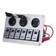 thumbnail image 3 of Panel De Interruptor Basculante, Panel De Interruptor Impermeable Para Coche, Luz De Fondo Azul, Voltímetro Digital ON OFF DC12V O DC24V Para RV, 3 of 7
