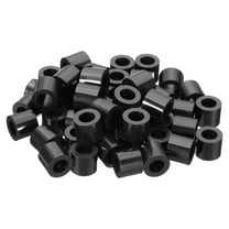 Uxcell 120Pcs M8 ABS Spacers 5/16" ID x 9/16" OD x 1/2" L Plastic Round Spacer Washers Black Standoff Nut Unthreaded for M8 or 5/16 inch Screws Bolts Electrical Outlet