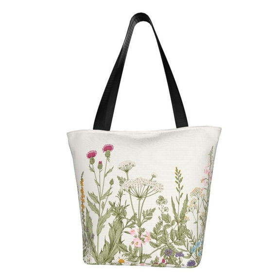Easygdp Herbs and Wildflowers Shoulder Bags for Women,Crossbody Bags Shoulder Purse Handbag for Women