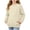 Beige, variant on Chiccall Casual Girls Crew Neck Sweatshirt Plain Tone Soft Comfortable Daily Walking Shopping Vacation Cute Pullover Sweatshirt for Kids