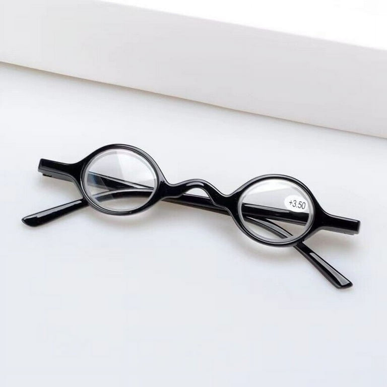 3PK Unisex Small Round Reading Glasses Blue Light Blocking Readers