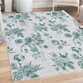 thumbnail image 1 of Botanical Decorative Rug, Vintage Floral Pattern Victorian Classic Royal Inspired Plants Modern Art, Quality Carpet for Bedroom Dorm and Living Room, 6 Sizes, Laurel Green, by Ambesonne, 1 of 4