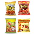 thumbnail image 1 of KOREAN Snacks 4 Count Essentials Single Size Packs of Snacks,Jjangiya, Spicy Rice Cake Tteokboki, Sweet Potato, and Sea Shell Snacks. Snack box for Kids, Students, Adult & Senior by K Snack, 1 of 5