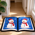 thumbnail image 3 of Book Shape Doormat,Snowman Style Rug,Non-slip Doormat,15.7"x27.6", 3 of 5