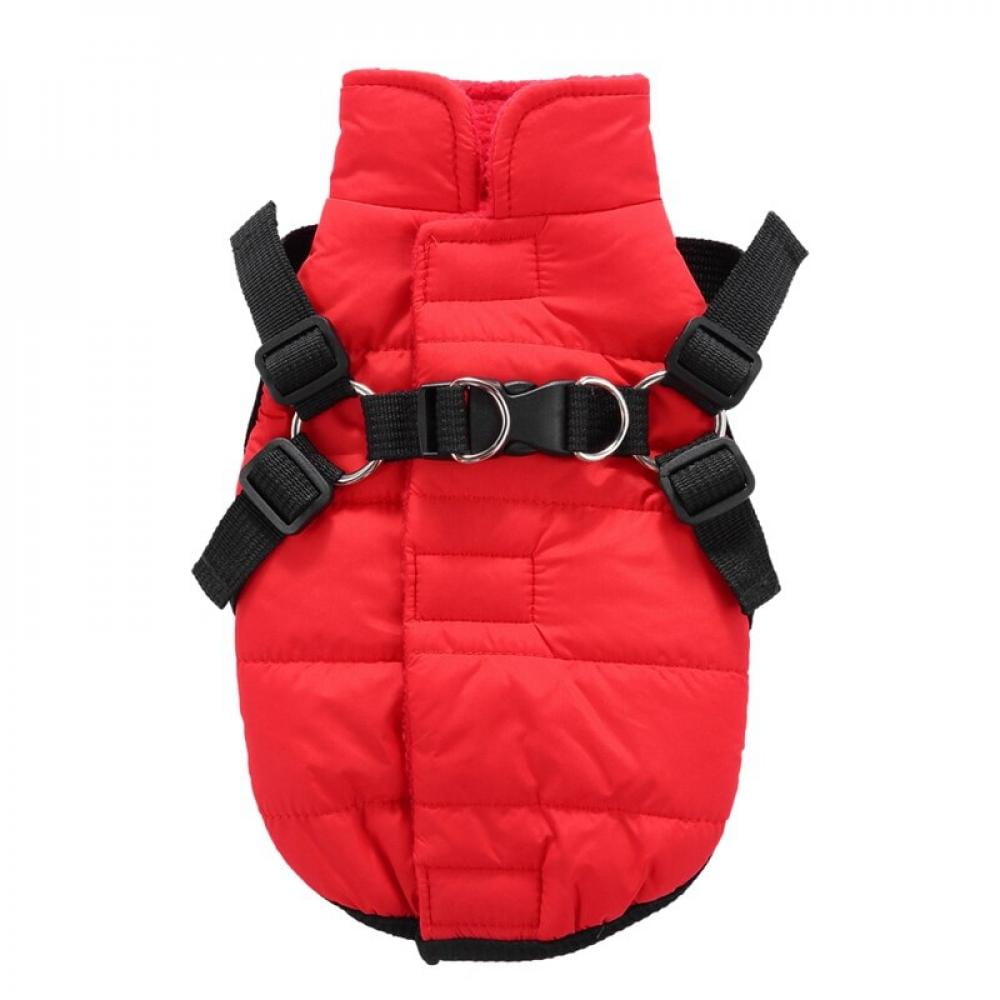 Elaydool Warm Dog Clothes for Small Dog Dual Functional Pet Windbreaker