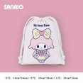 thumbnail image 1 of Hello Kitty Kulomi Melody Cartoon Drawstring Bag Sanrio Original Anime Portable Storage Bag Women Fitness String Backpack Gifts, 1 of 7