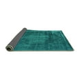 thumbnail image 2 of Ahgly Company Indoor Rectangle Oriental Turquoise Blue Industrial Area Rugs, 7' x 9', 2 of 4