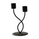 thumbnail image 1 of Candelabro BLESIY Retro adorno de Centro de Mesa para sala de estar fiesta decoración de escritorio Negro 2 cabezas, 1 of 6