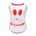 thumbnail image 3 of CSChome Pet Vest Dog Vest Adorable Soft Comfortable Cartoon Rabbit Pattern Dog Blouse Shirt Daily Wear Dog Shirt, 3 of 7