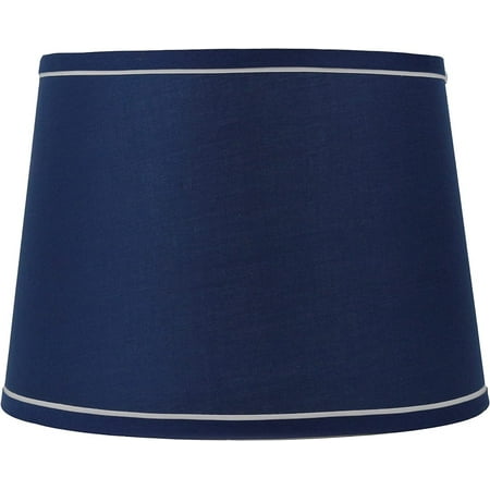 

BWYTYLe French Drum with White Trim 12x14x10 Lampshade Gray