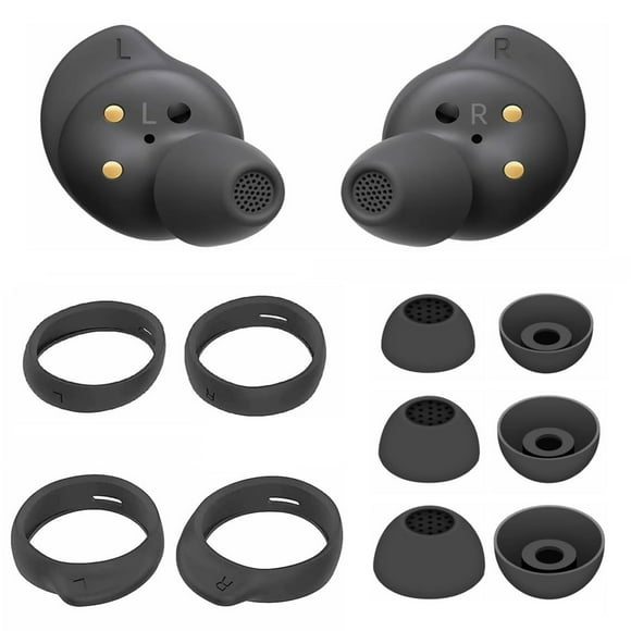 Galaxy Buds FE Soft Silicone Eartips and Earhooks Set in Black