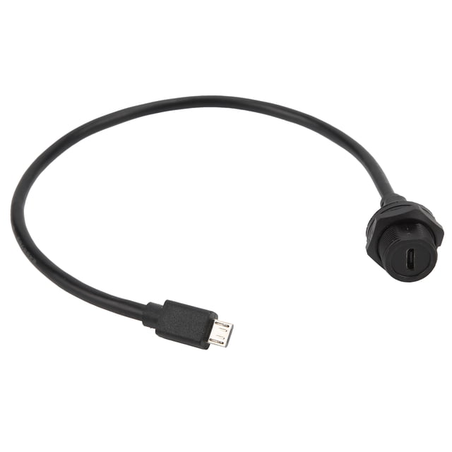Conector USB resistente al agua IP67 MICRO USB hembra macho con toma de cable E10MCTFF/MCAM (1 metro)