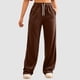 thumbnail image 1 of WILLBEST Pantalones Casuales para Mujer, con Bolsillos Inclinados, Pierna Ancha, Cómodos Pantalones Deportivos de Cintura Alta, Ropa Deportiva Versátil para Yoga con Bolsillos Chica, 1 of 8